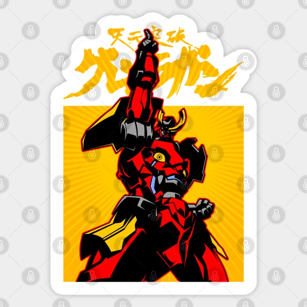 236 Gurren Cover Sticker by Yexart